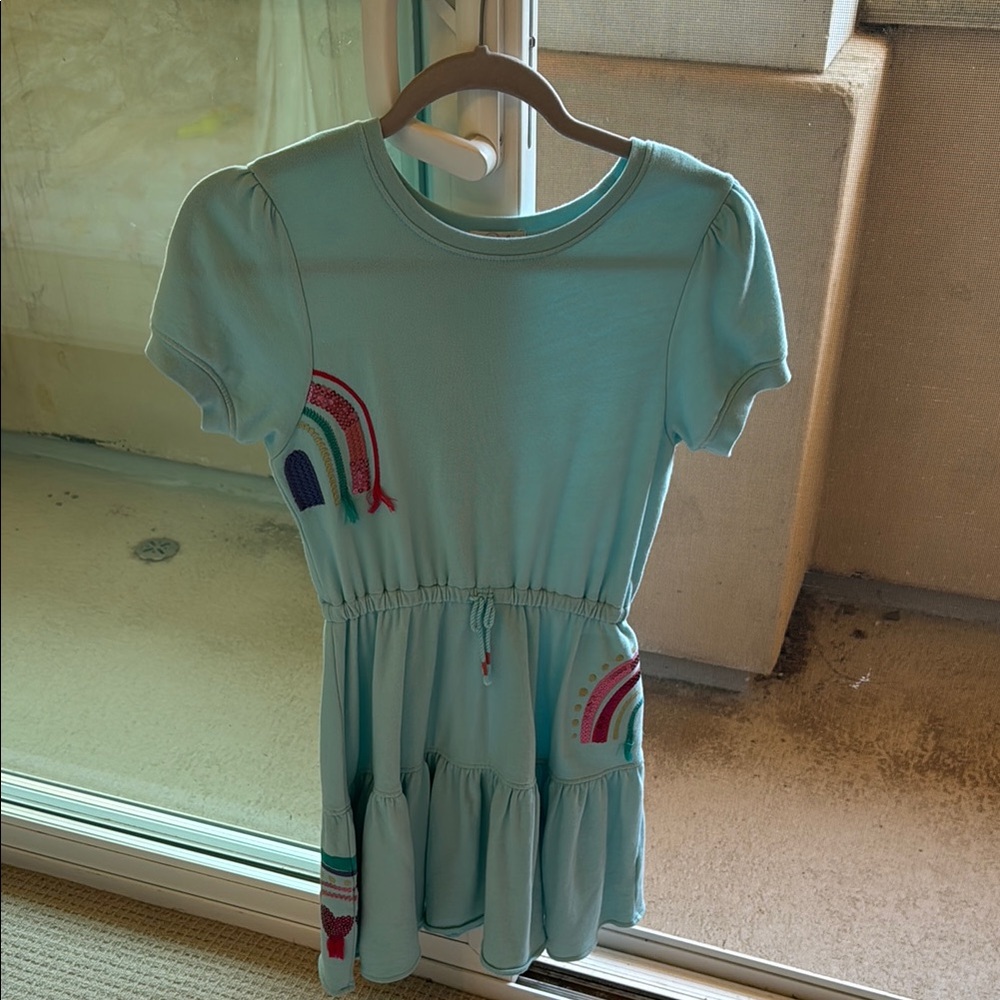Peek Light Blue Dress with Colorful Details